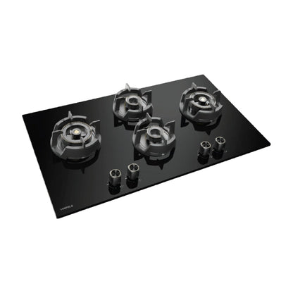 Hafele 90 cm Wall Mounted Chimney Essentia Series RENATA T-90 HOOD + Hafele 90 cm 4 Burner Hob Essentia Series VERENA 490