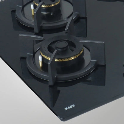 Kaff 60 cm Wall Mounted Chimney ASHPRO 60 DC - BLDC + Kaff 65 cm 4 Burner Hob Blaze Series BZ 654