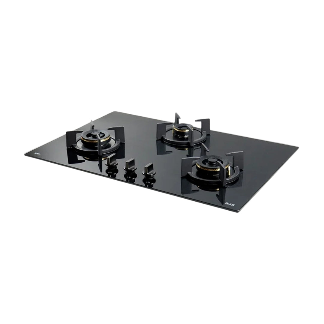 Kaff 75 cm Wall Mounted Chimney ASHPRO 75 DC - BLDC + Kaff 78 cm 3 Burner Hob Blaze Series BZ 783