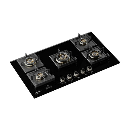 Crompton 90 cm 5 Burner Hob Optime Series HOB-OPFBTI900-MBL