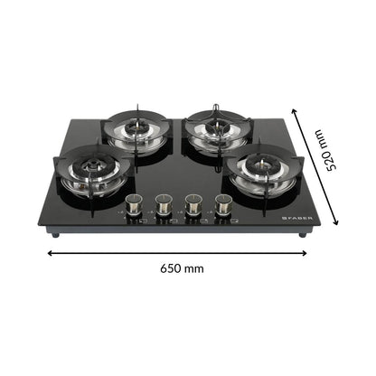 Faber 65 cm 4 Burner Hob Superia Series SUPERIA HT654 BR AI