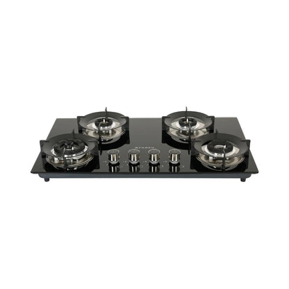 Faber 75 cm Wall Mounted Chimney Charm Series HOOD CHARM BLDC HC SC FL BK IN 75 T + Faber 76 cm 4 Burner Hob Superia Series SUPERIA HT764 BR AI