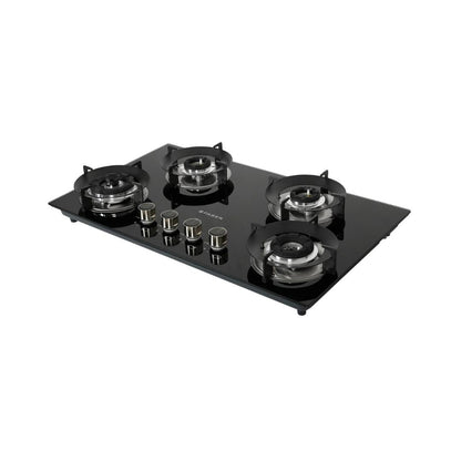 Faber Built In Oven FBIO 80L 4F BK + Faber Built-In Microwave FBI MWO 20 SG BK + Faber 75 cm Wall Mounted Chimney Charm Series HOOD CHARM BLDC HC SC FL BK IN 75 T + Faber 76 cm 4 Burner Hob Superia Series SUPERIA HT764 BR AI