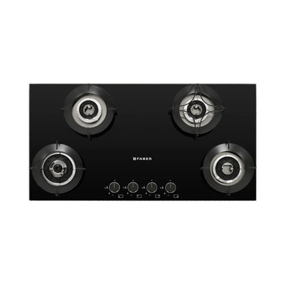 Faber Built In Oven FBIO 75L 9F BK + Faber Built-In Microwave FBI MWO 20 SG BK + Faber 90 cm Wall Mounted Chimney Charm Series HOOD CHARM BLDC HC SC FL BK IN 90 T + Faber 90 cm 4 Burner Hob Superia Series SUPERIA HT904 BR AI