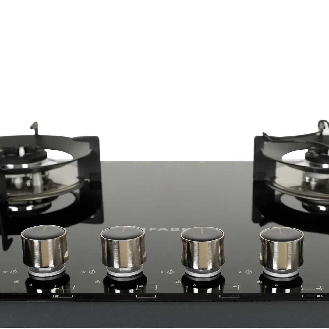 Faber Built In Oven FBIO 75L 9F BK + Faber Built-In Microwave FBI MWO 20 SG BK + Faber 90 cm Wall Mounted Chimney Charm Series HOOD CHARM BLDC HC SC FL BK IN 90 T + Faber 90 cm 4 Burner Hob Superia Series SUPERIA HT904 BR AI