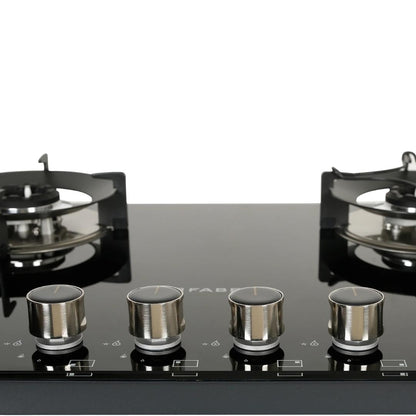 Faber Built In Oven FBIO 75L 9F BK + Faber Built-In Microwave FBI MWO 20 SG BK + Faber 90 cm Wall Mounted Chimney Charm Series HOOD CHARM BLDC HC SC FL BK IN 90 T + Faber 90 cm 4 Burner Hob Superia Series SUPERIA HT904 BR AI