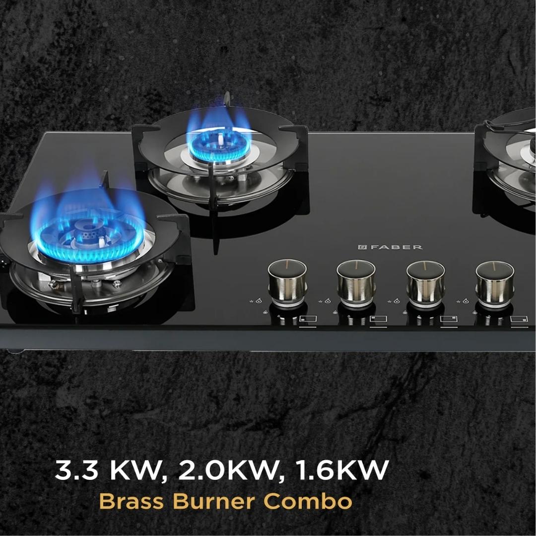Faber 90 cm 4 Burner Hob Superia Series SUPERIA HT904 BR AI