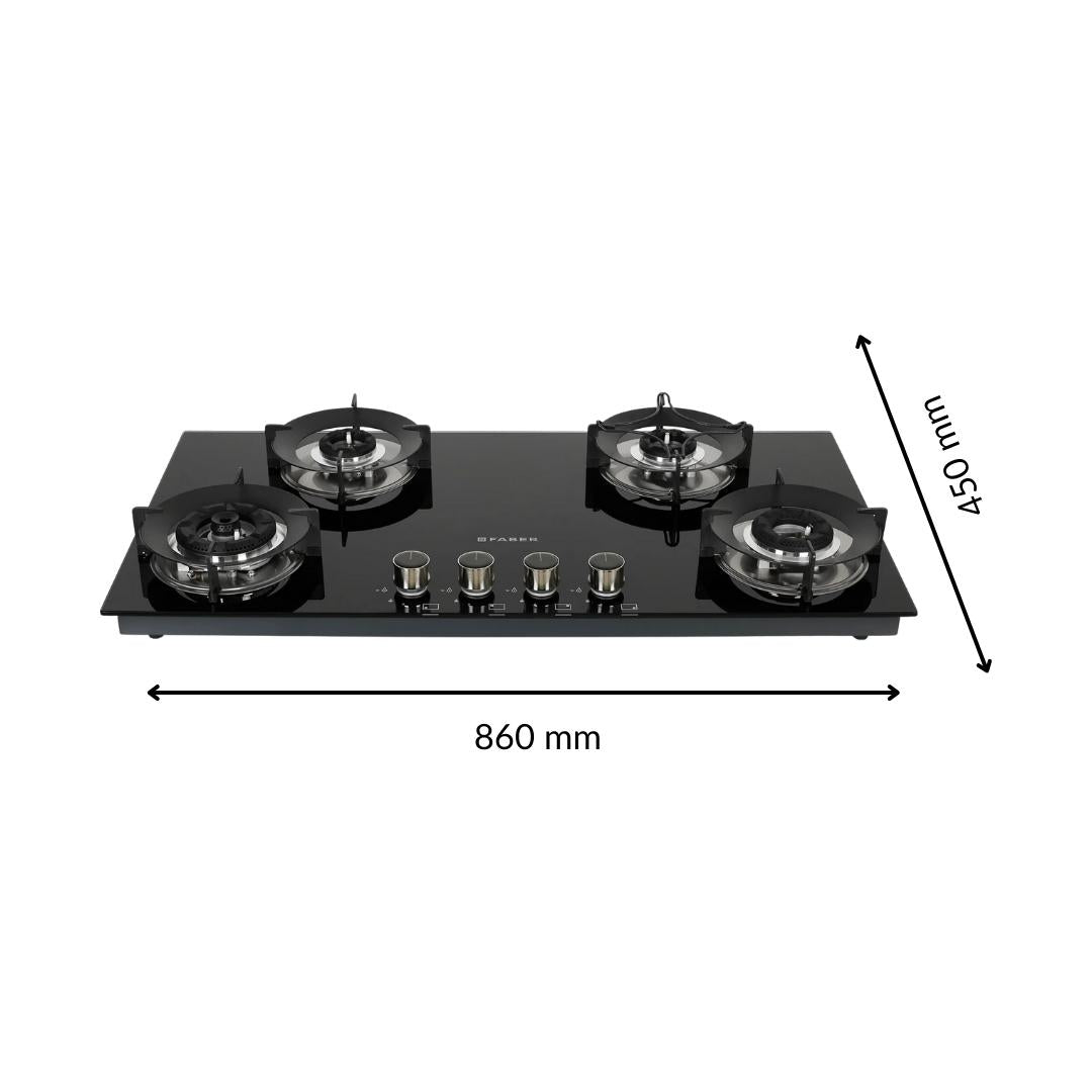 Faber 90 cm 4 Burner Hob Superia Series SUPERIA HT904 BR AI