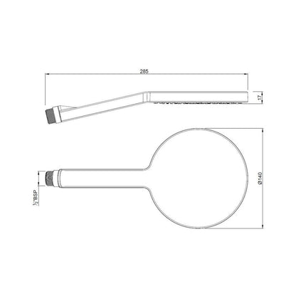 Jaquar Single Flow Hand Shower HSH-CHR-1727 - Chrome