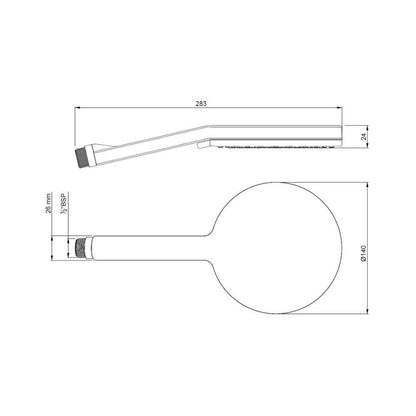 Jaquar Multi Flow Hand Shower HSH-CHR-1729 - Chrome