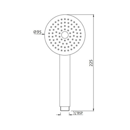 Jaquar Single Flow Hand Shower HSH-CHR-1737 - Chrome