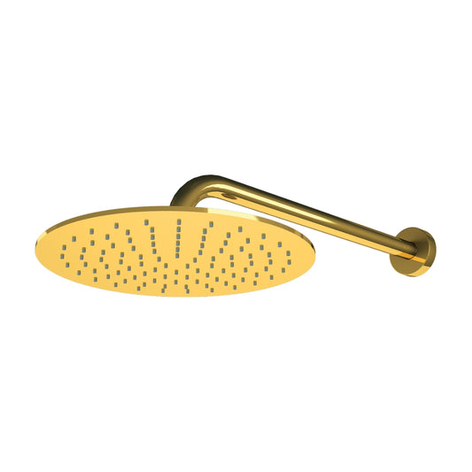 Colston Single Flow Overhead Shower Hubb HUBB GOLD SHOWER HEAD - Gold