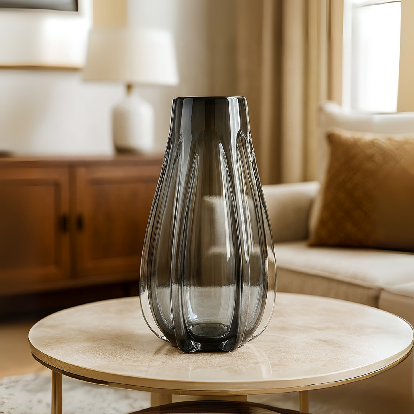 Ashglass Orb Glass Vase (Medium)