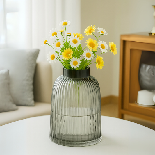 Graphite Echo Glass Vase (Large)