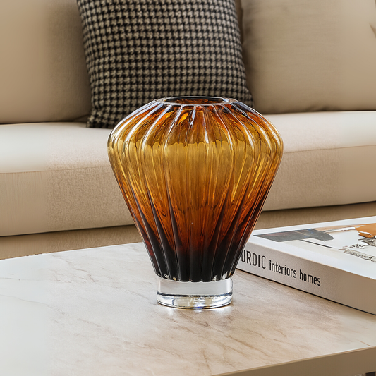 Cloudlift Amber Glass Vase (Large)