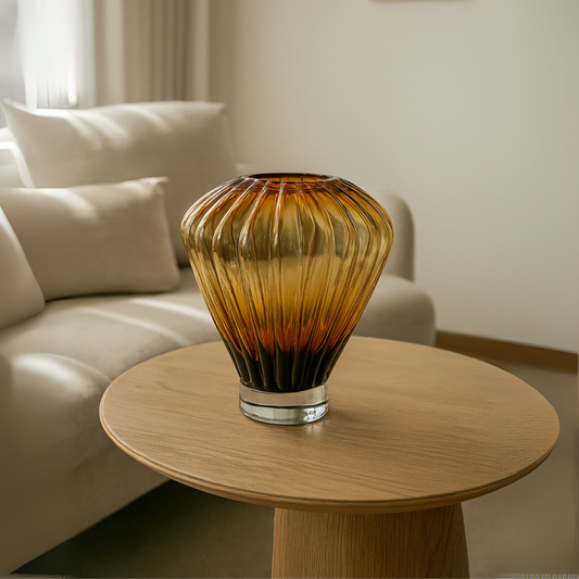 Cloudlift Amber Glass Vase (Small)