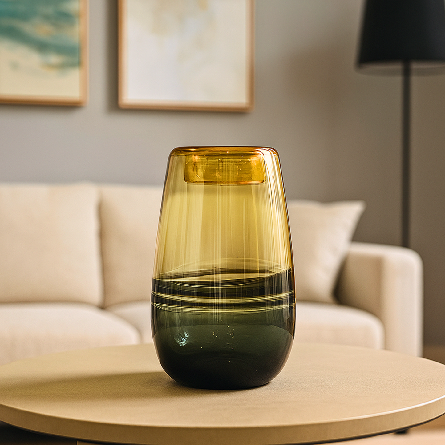 Smokeglow Glass Vase (Medium)