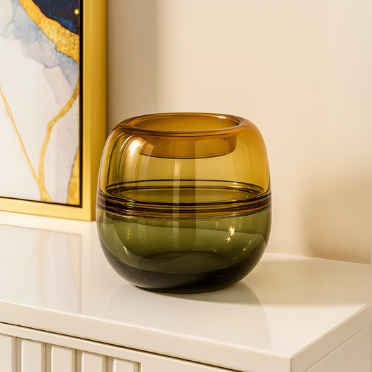 Smokeglow Glass Vase (Small)