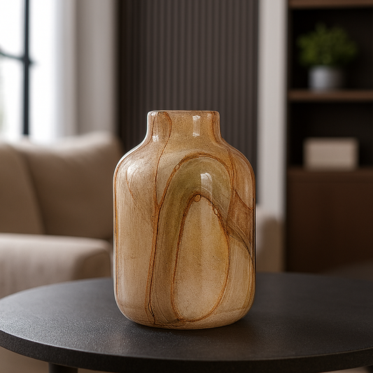 RoseSmoke Glass Vase (Small)