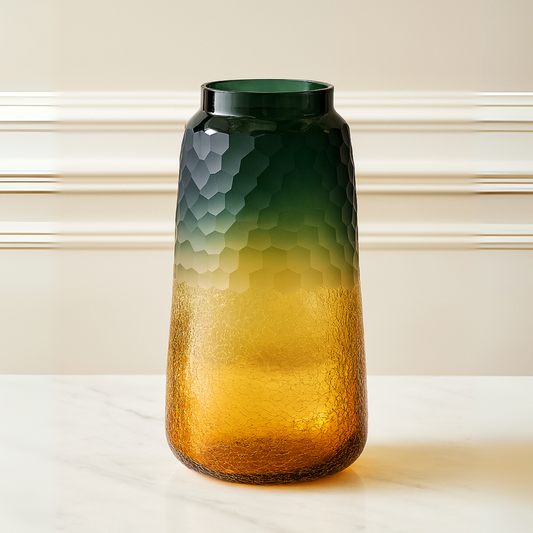 Forest Ember Glass Vase (Large)