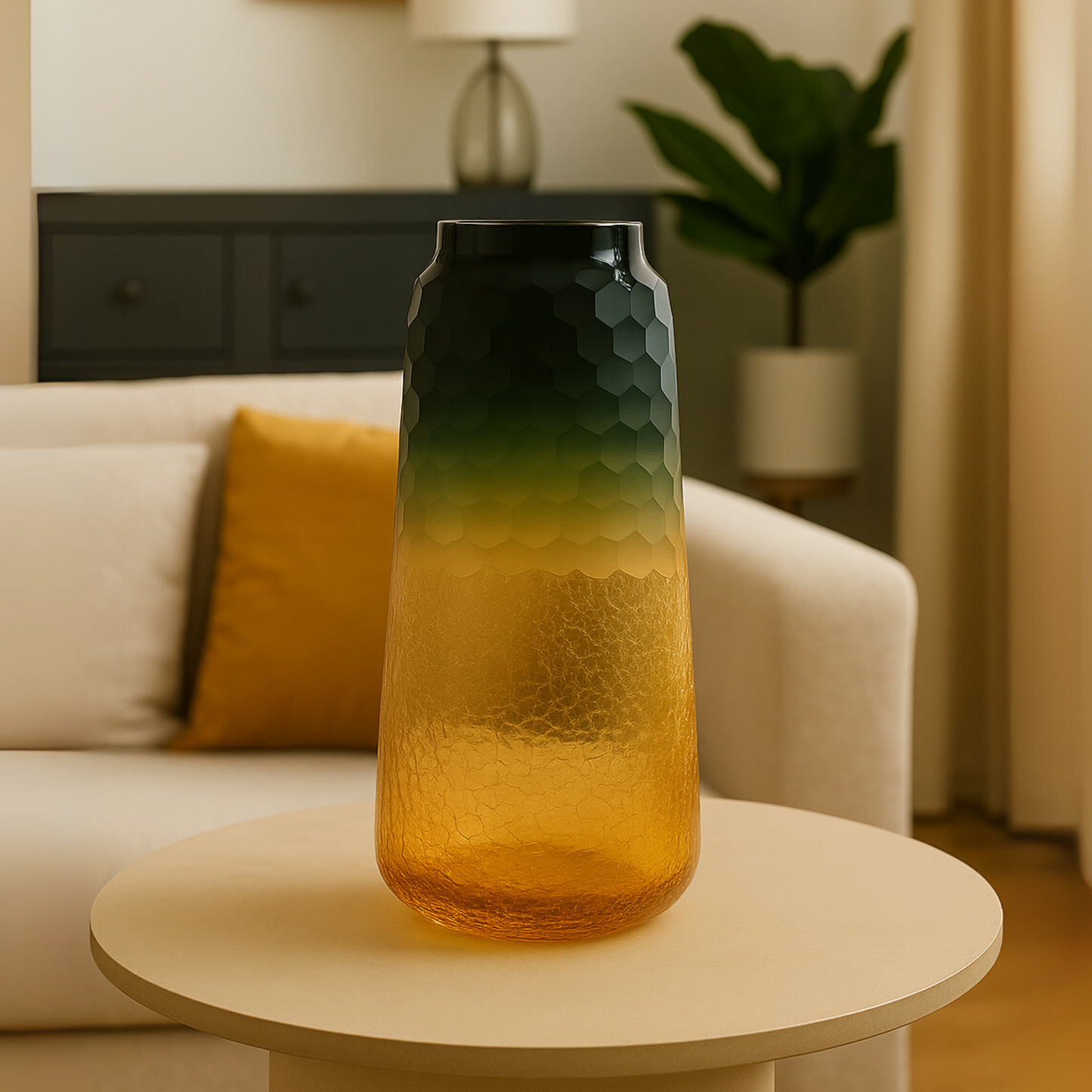 Forest Ember Glass Vase (Large)