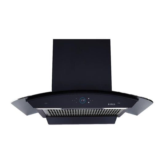 Elica 75 cm Wall Mounted Chimney Ismart Series ISMART GLACE FL HAC 75 LTW NERO