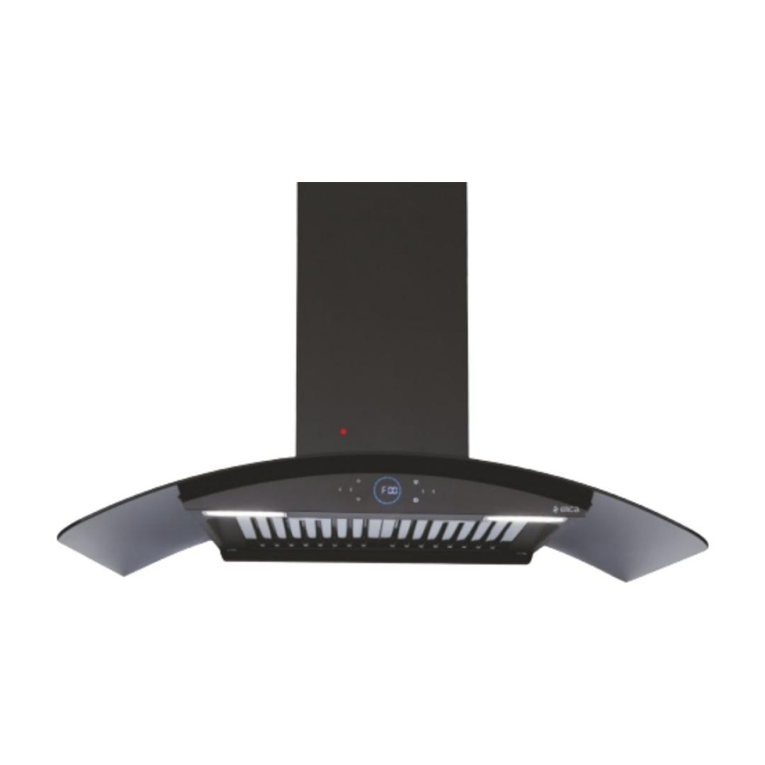 Elica 75 cm Wall Mounted Chimney Ismart Series ISMART GLACE HAC BF LTW 75 NERO