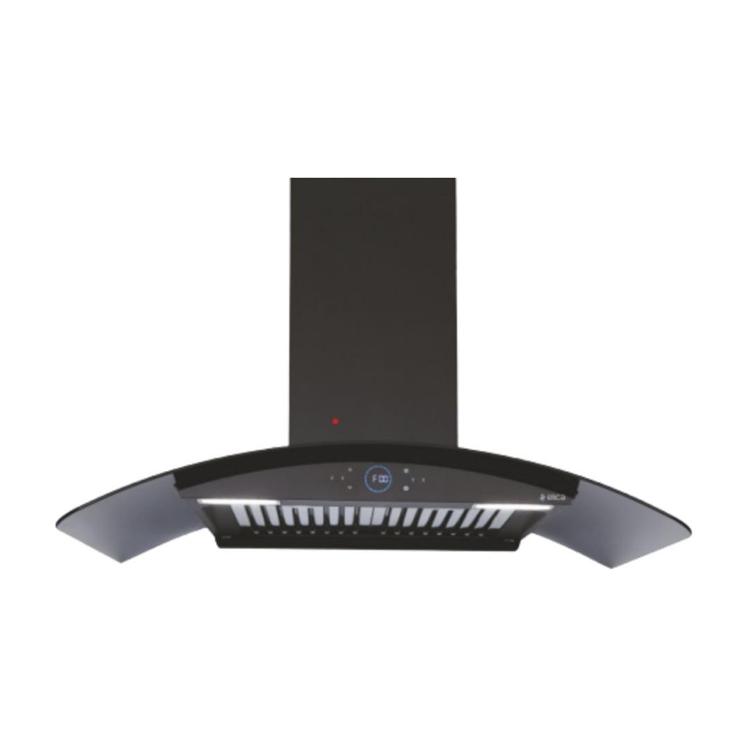 Elica 75 cm Wall Mounted Chimney Ismart Series ISMART GLACE HAC BF LTW 75 NERO