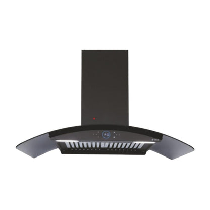 Elica 75 cm Wall Mounted Chimney Ismart Series ISMART GLACE HAC BF LTW 75 NERO