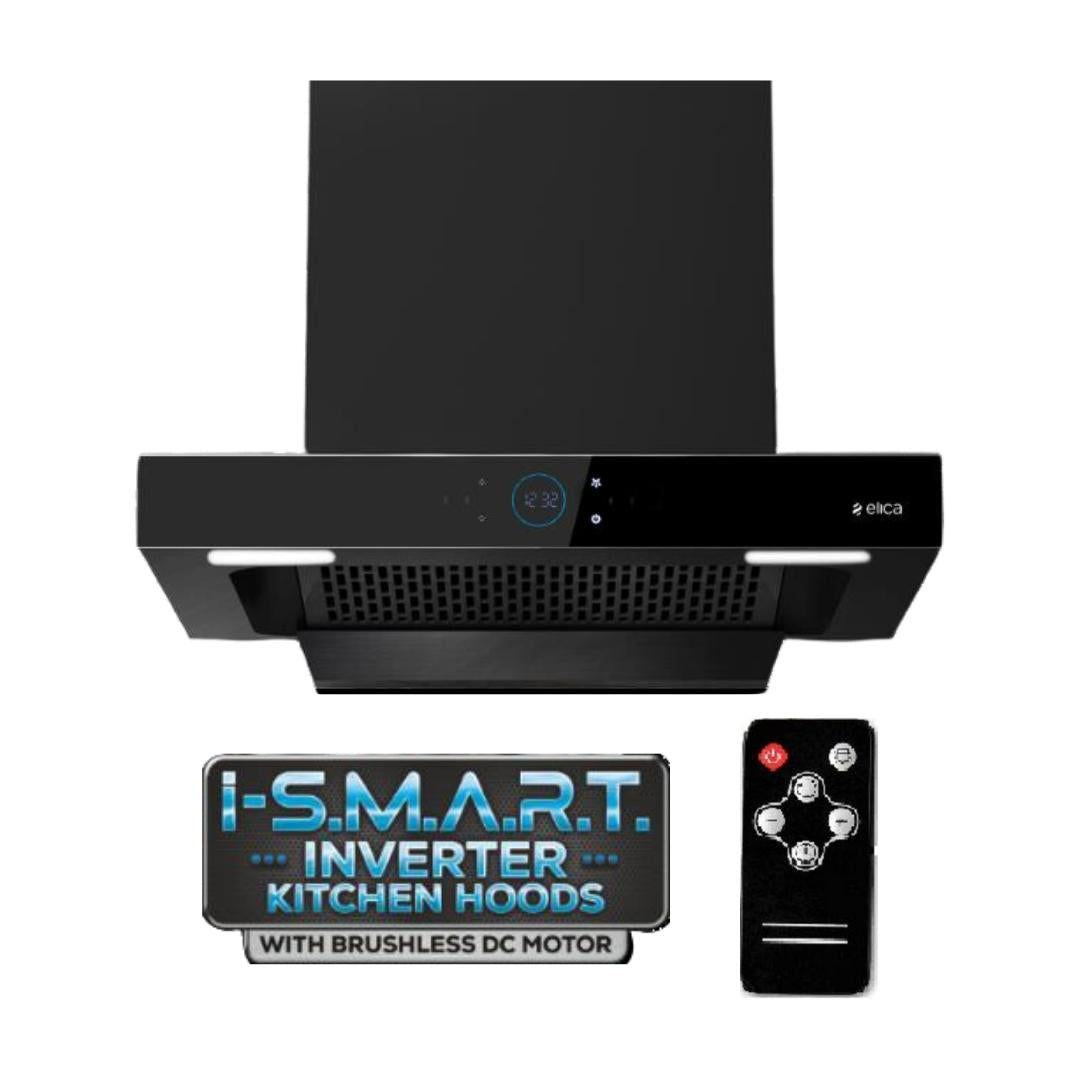 Elica 60 cm Wall Mounted Chimney Ismart Series ISMART SPOT FL HAC 60 LTW NERO