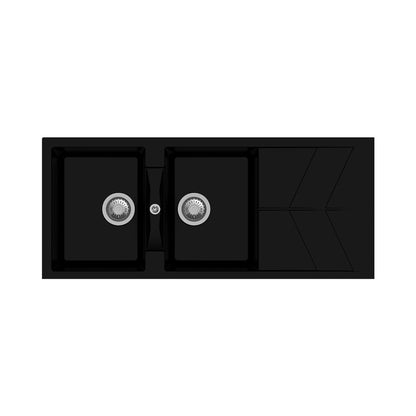 Carysil Quartz Sink Jazz Jazz D 200 ( 46 x 20 inches )  -  Nera