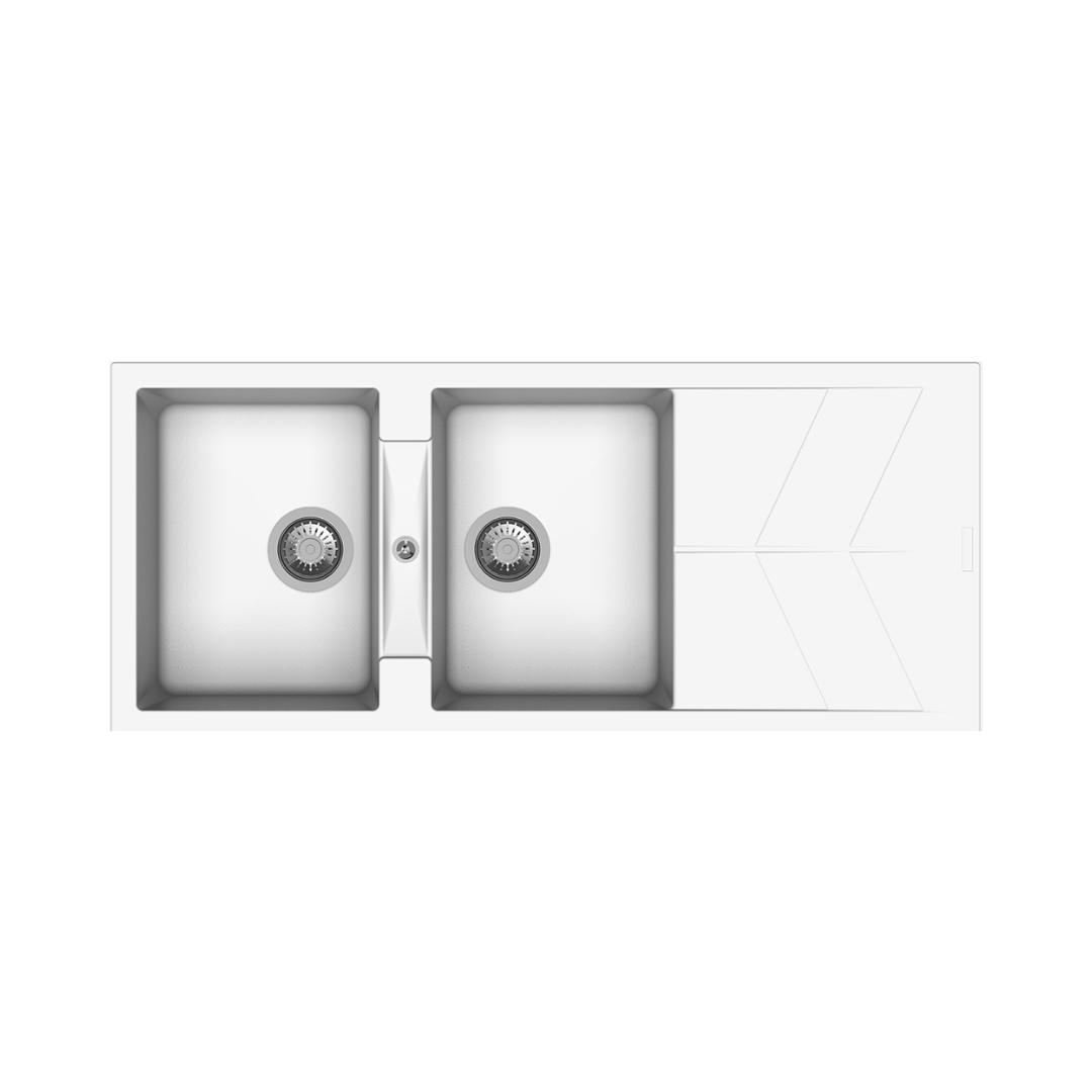 Carysil Quartz Sink Jazz Jazz D 200 ( 46 x 20 inches )  -  Snova