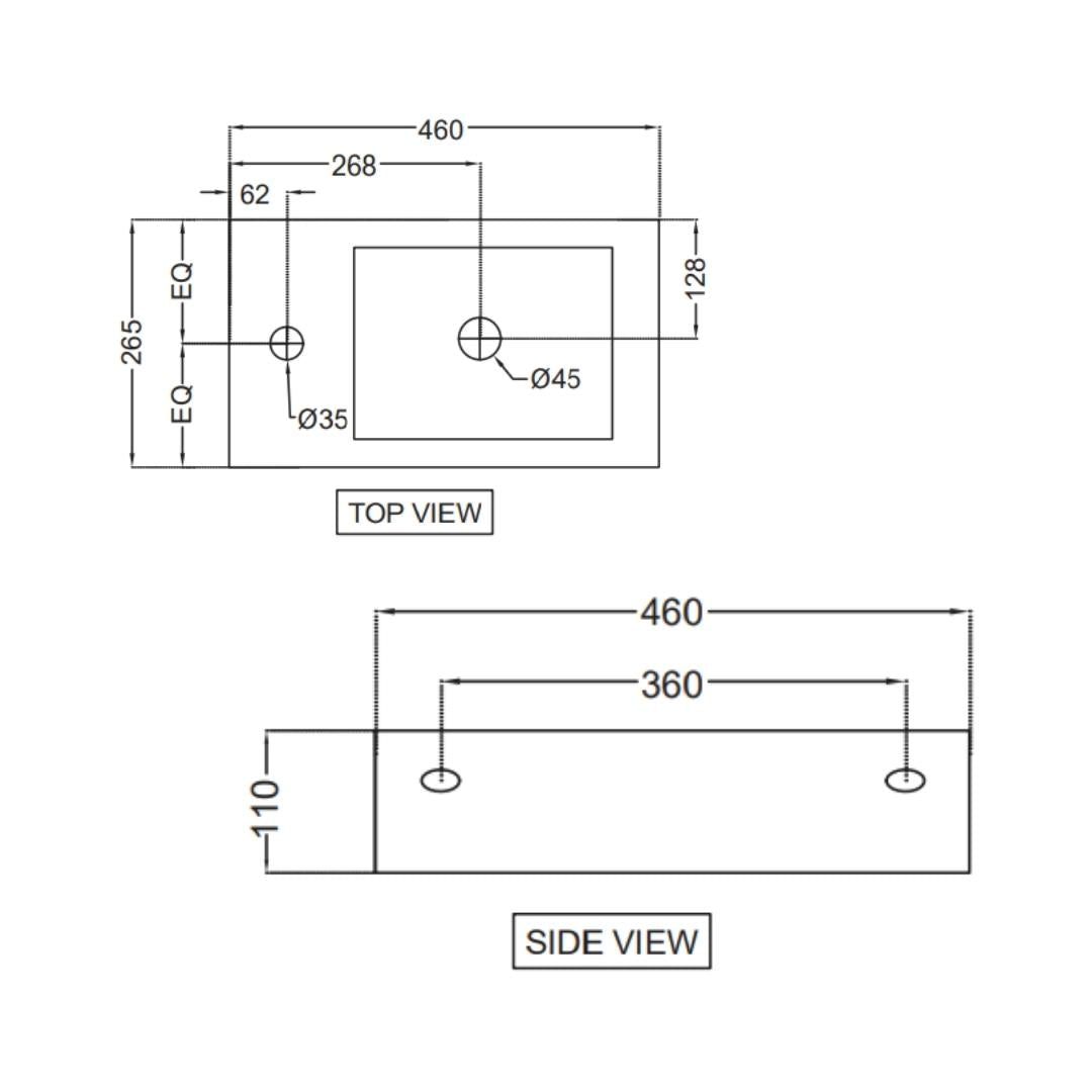Jaquar - Table Top Rectangle White Wash Basin - JDR (Jaquar Designer ...
