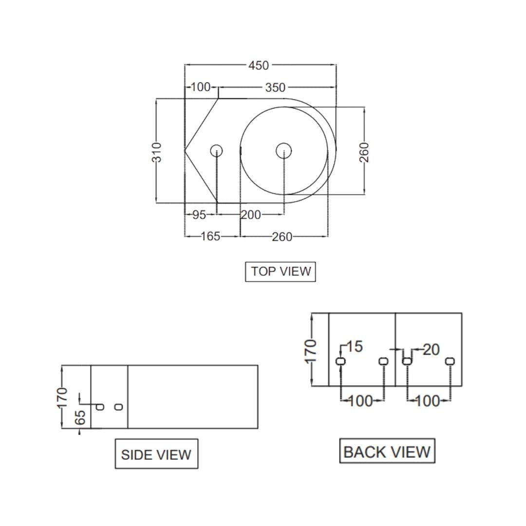 Jaquar - Wall Mounted Corner White Wash Basin - JDR (Jaquar Designer ...