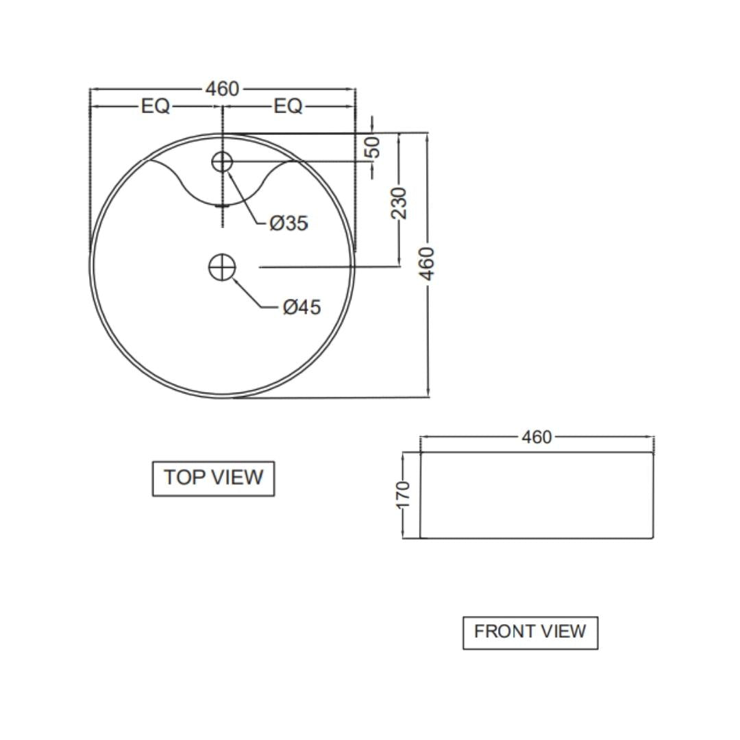 Jaquar - Table Top Circle White Wash Basin - JDR (Jaquar Designer Range ...
