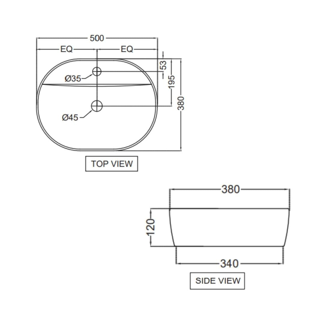 Jaquar - Table Top Oval White Wash Basin - JDR (Jaquar Designer Range ...