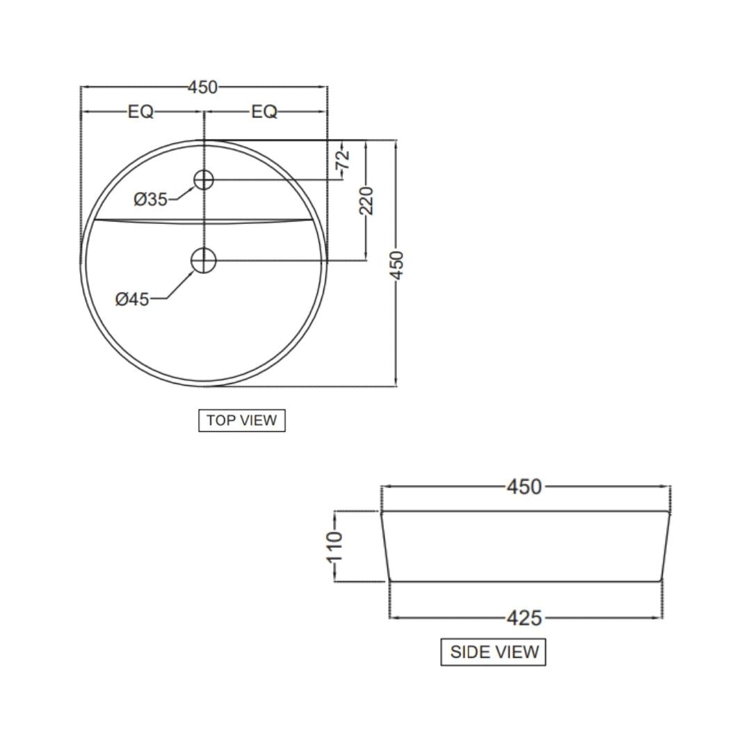 Jaquar - Table Top Circle White Wash Basin - JDR (Jaquar Designer Range ...