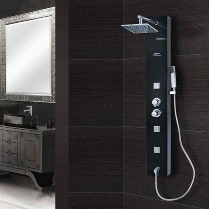 Jaquar Thermostatic 4 Way Shower Panel JPL-BLK-JA011 - Black