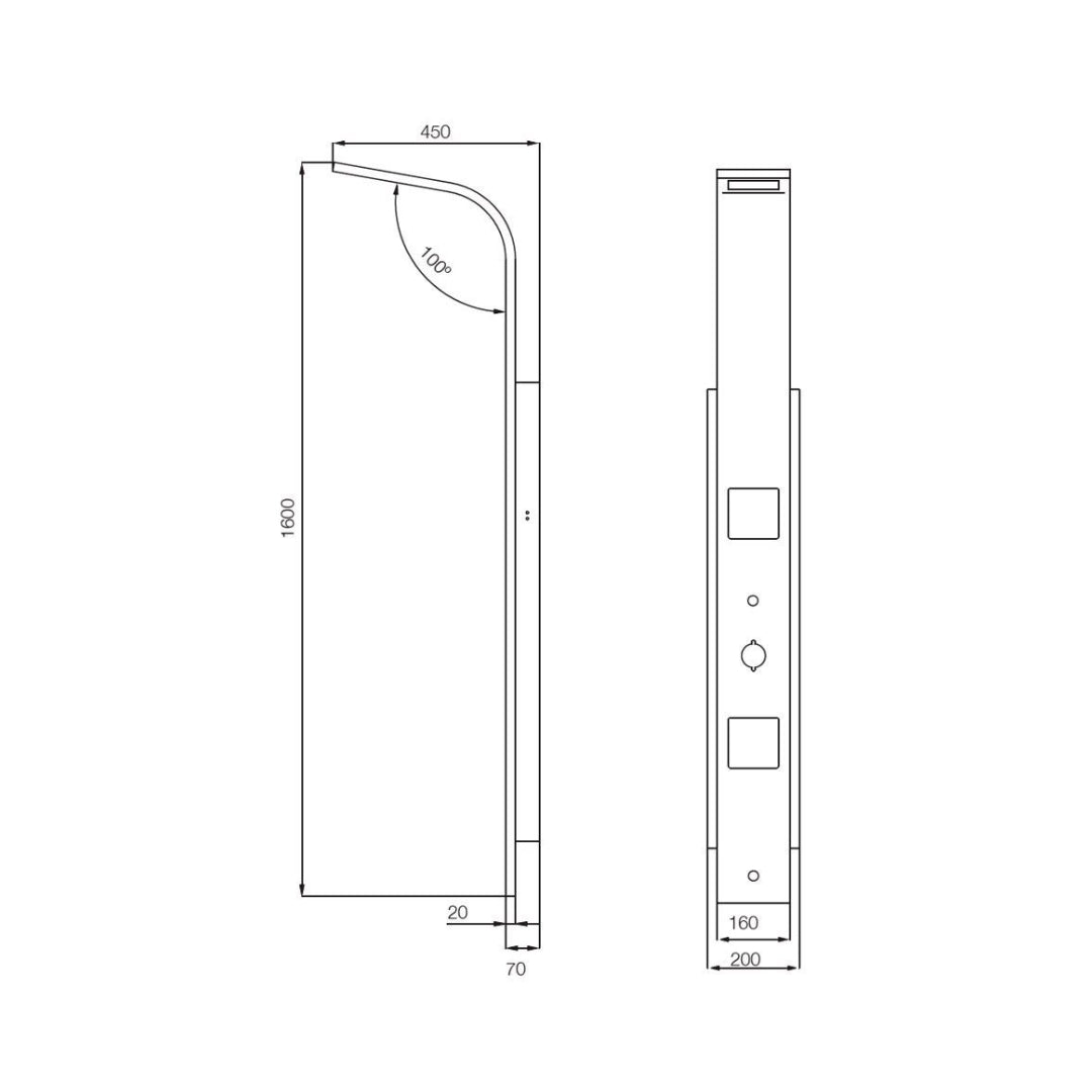 Jaquar Thermostatic 4 Way Shower Panel JPL-SSF-ST8896 - Stainless Steel