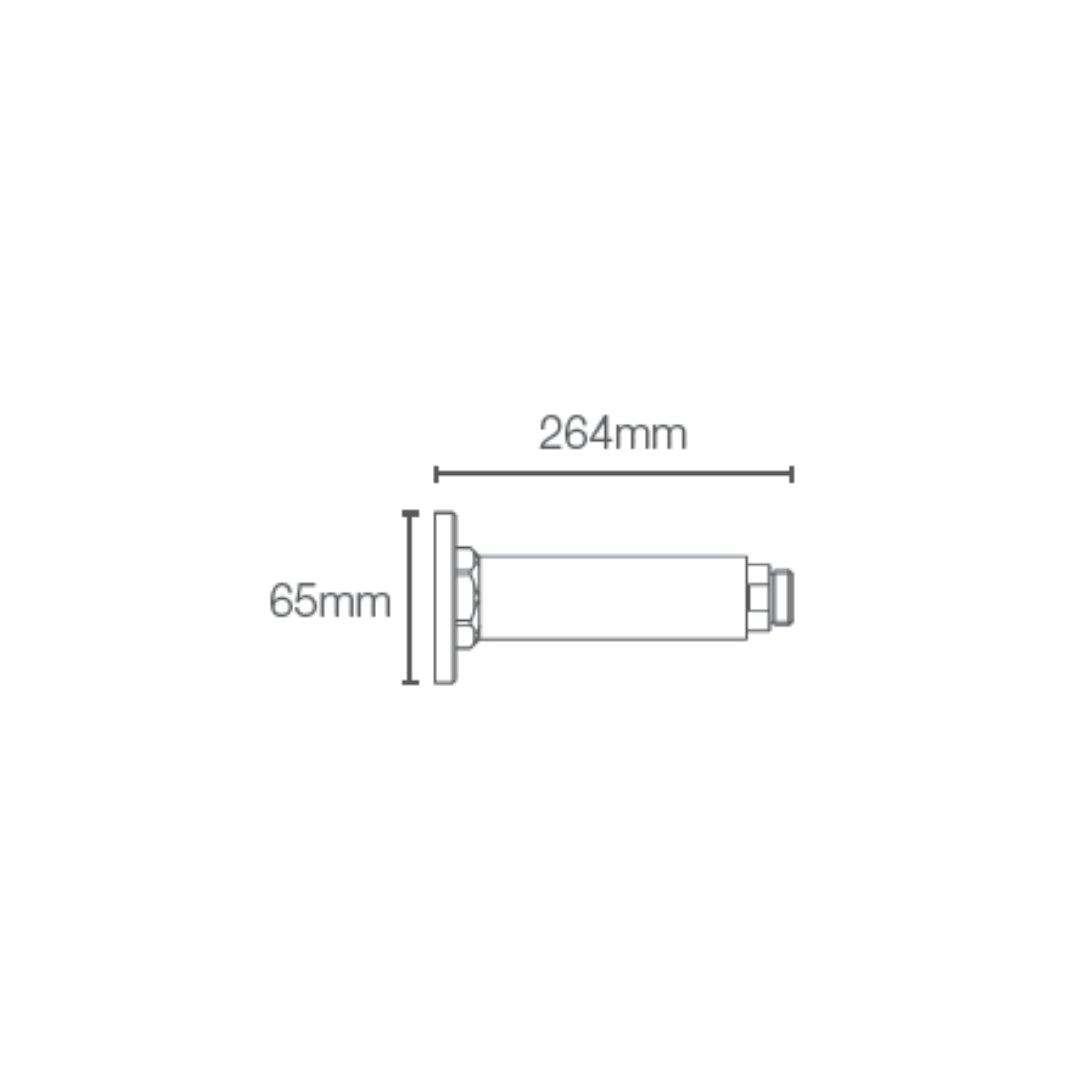 Kohler Ceiling Mounted Round 264 mm Shower Arm 15399T-B-BV - Brushed Bronze