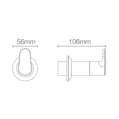 Kohler Basin Area Stop Valve July 16087IN-4-RGD - Rose Gold