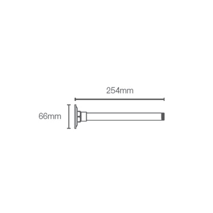 Kohler Ceiling Mounted Round 254 mm Shower Arm 16347IN-RGD - Rose Gold