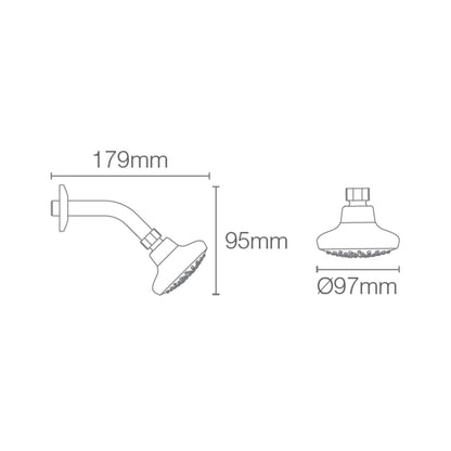 Kohler Single Flow Overhead Shower Complementary 16356IN-A-CP - Chrome