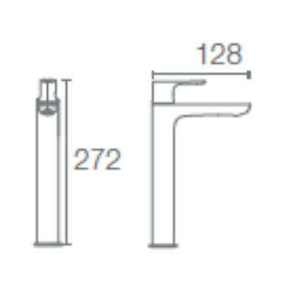 Kohler Table Mounted Tall Boy Basin Tap Aleo Plus K-20071IN-4-AF - French Gold