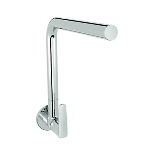 Kohler Wall Mounted Regular Kitchen Sink Tap Aleo Plus K-20590IN-4-CP with Swinging Spout in Chrome Finish