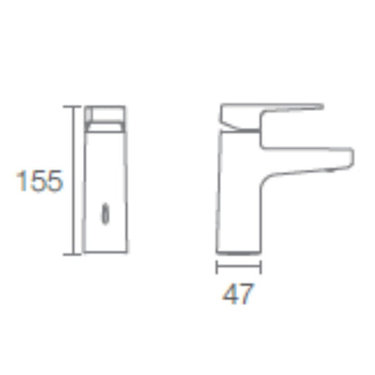 Kohler Table Mounted Regular Basin Mixer Hone K-22534IN-4-CP - Chrome