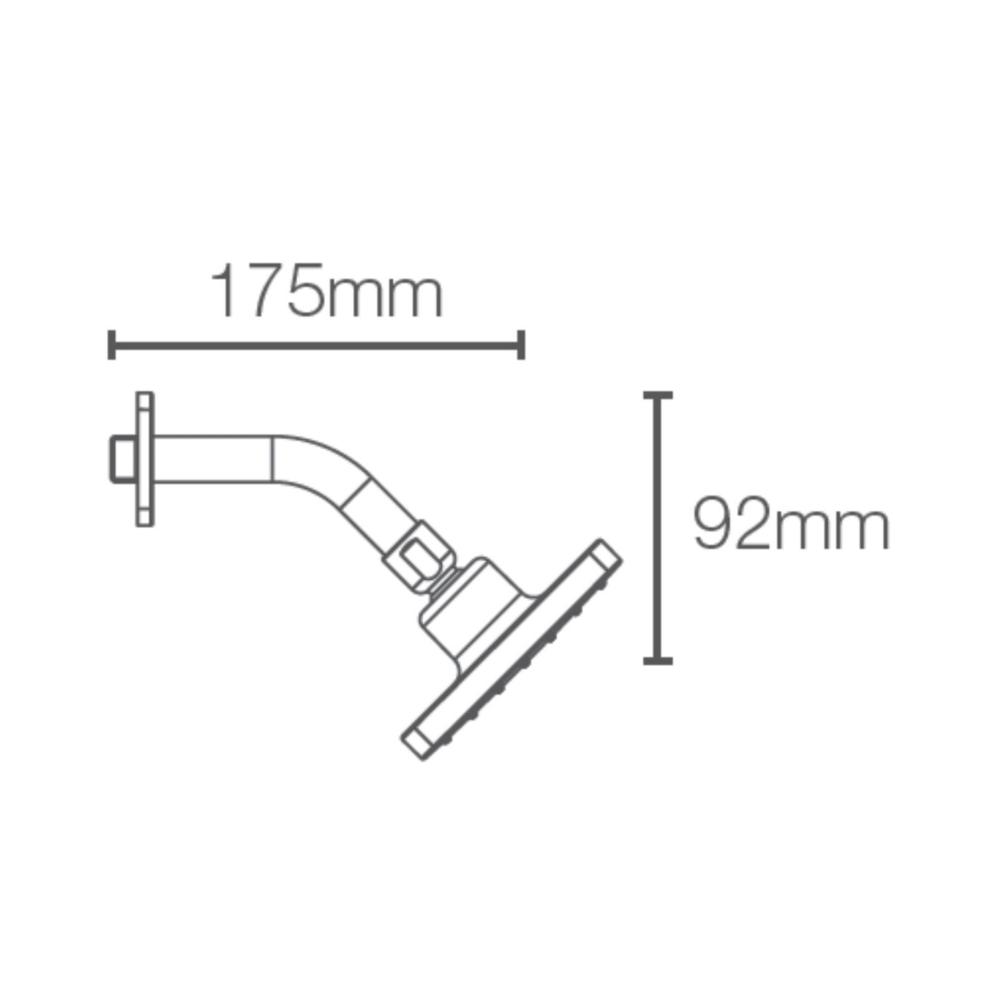 Kohler Single Flow Overhead Shower Parallel 22645IN-AF - French Gold