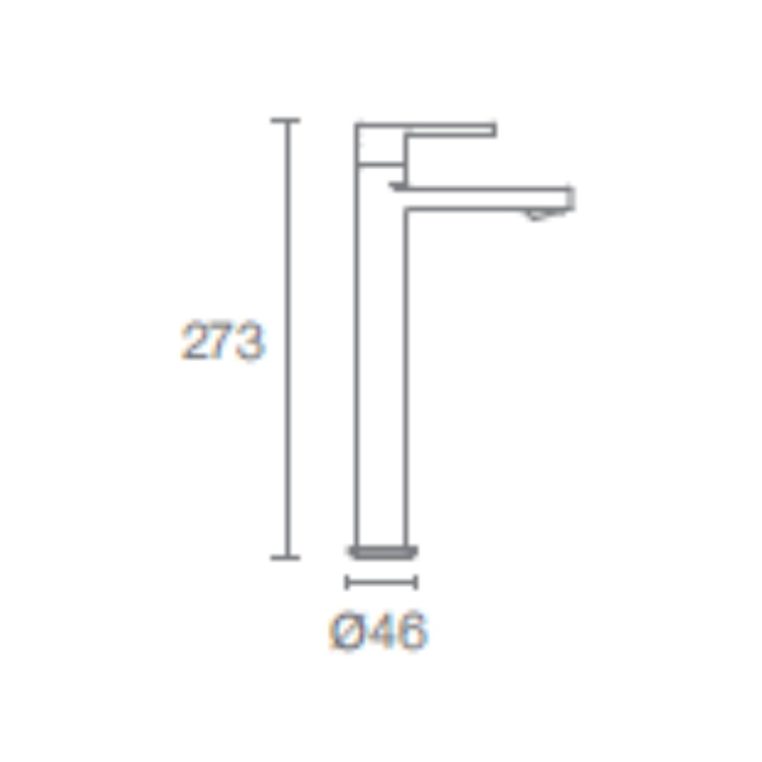Kohler Table Mounted Tall Boy Basin Tap Parallel K-23483IN-4-CP - Chrome