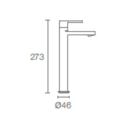 Kohler Table Mounted Tall Boy Basin Tap Parallel K-23483IN-4-CP - Chrome