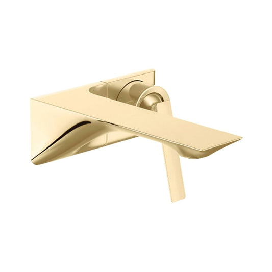 Kohler Wall Mounted Basin Mixer ModernLife Edge K-25759IN-4ND-AF - French Gold